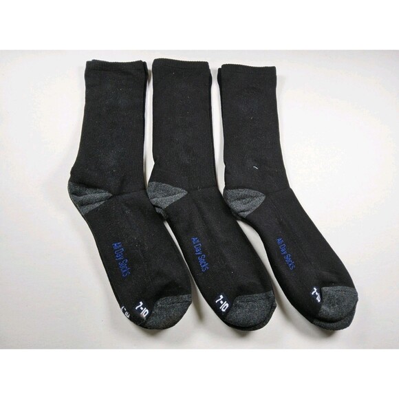 All Day Socks By Underworks Men's Lot Of 3 Pairs Crew Socks Size 7-10 - Picture 1 of 3